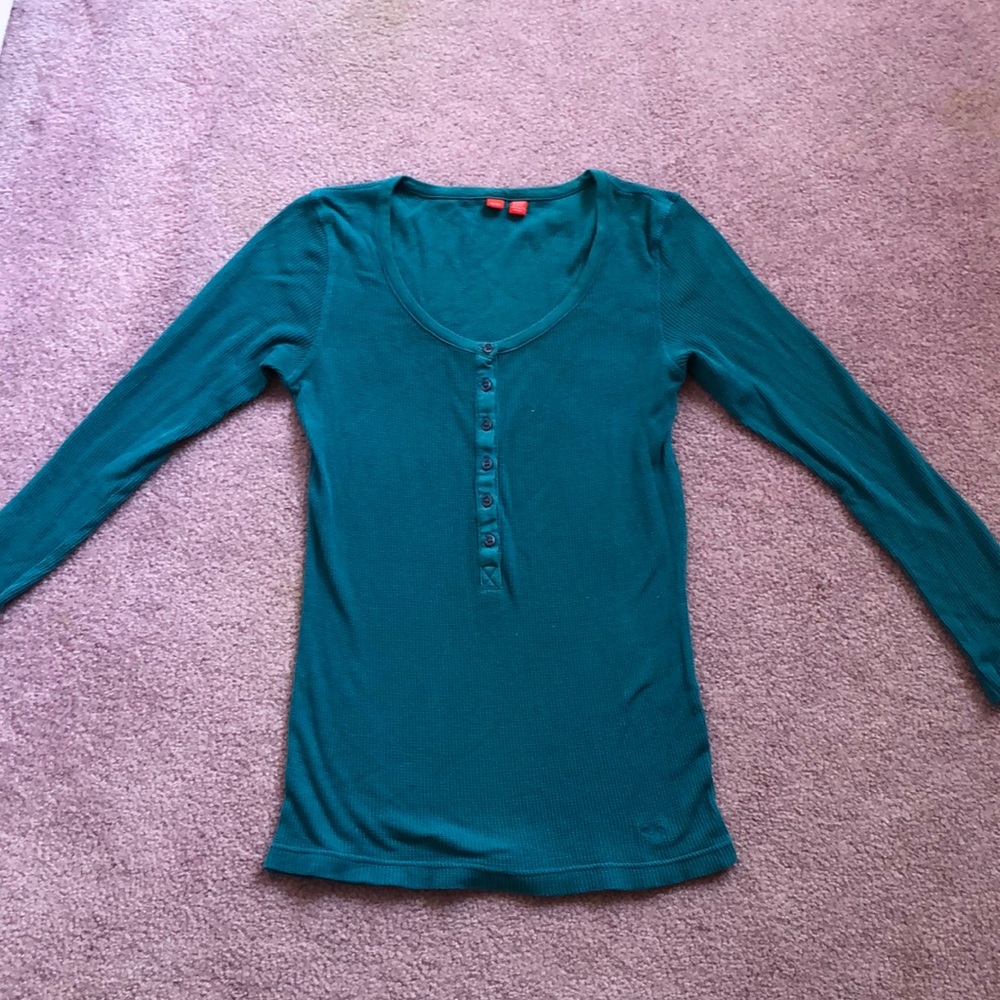 Blue Esprit waffle top